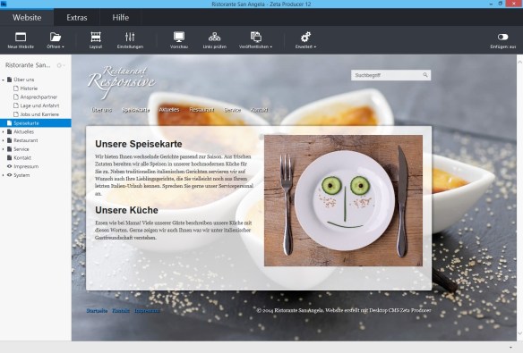 Hauptfenster Zeta Producer 12